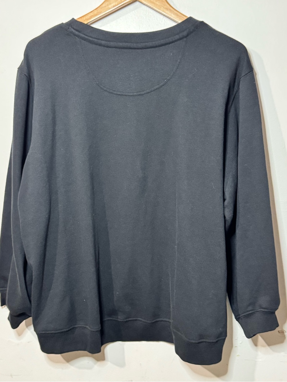Karl Lagerfeld Black Sweatshirt with Silver Speckle Yoke - Picture 4 of 9